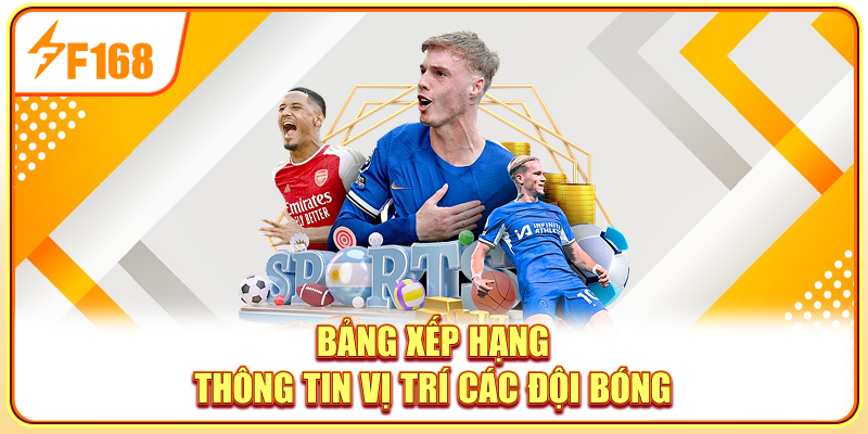 Bảng xếp hạng - Thông tin vị trí các đội bóng